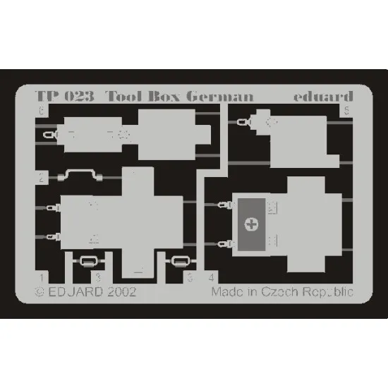 Eduard TP023 1/35 Tool Box German Photo-Etched for AFV Zoom set