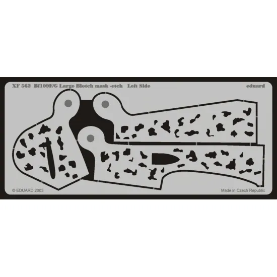 Eduard XF562 1/48 Bf 109F/G Large Blotch mask-etch Sticker for Aircraft