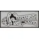 Eduard XF562 1/48 Bf 109F/G Large Blotch mask-etch Sticker for Aircraft