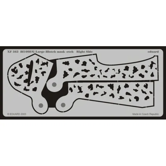 Eduard XF562 1/48 Bf 109F/G Large Blotch mask-etch Sticker for Aircraft