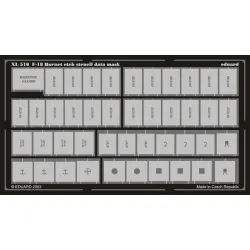 Eduard XL516 1/32 F-18 etch stencil data mask -etch Sticker for Aircraft