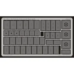 Eduard XL520 1/32 F-16 etch stencil data mask -etch Sticker for Aircraft