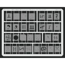 Eduard XT032 1/35 Divisional Insignia Waffen SS 1940-45 Sticker for AFV