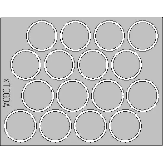 Eduard XT060 1/35 King Tiger wheel mask Sticker for AFV
