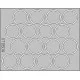 Eduard XT060 1/35 King Tiger wheel mask Sticker for AFV