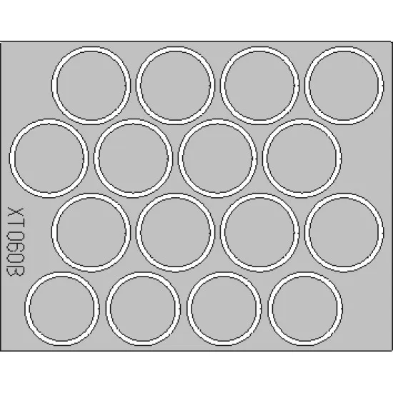Eduard XT060 1/35 King Tiger wheel mask Sticker for AFV
