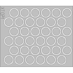 Eduard XT071 1/35 Pz.IV Ausf.H/J wheel mask Sticker for AFV