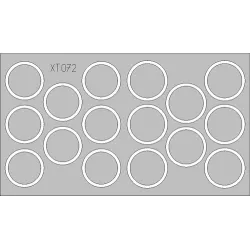 Eduard XT072 1/35 Panther Ausf.G wheel mask Sticker for AFV