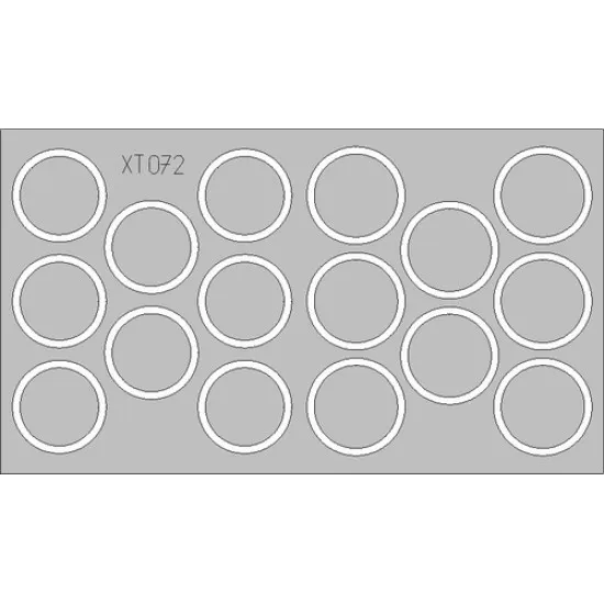 Eduard XT072 1/35 Panther Ausf.G wheel mask Sticker for AFV