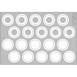 Eduard XT073 1/35 M-113 wheel mask Sticker for AFV