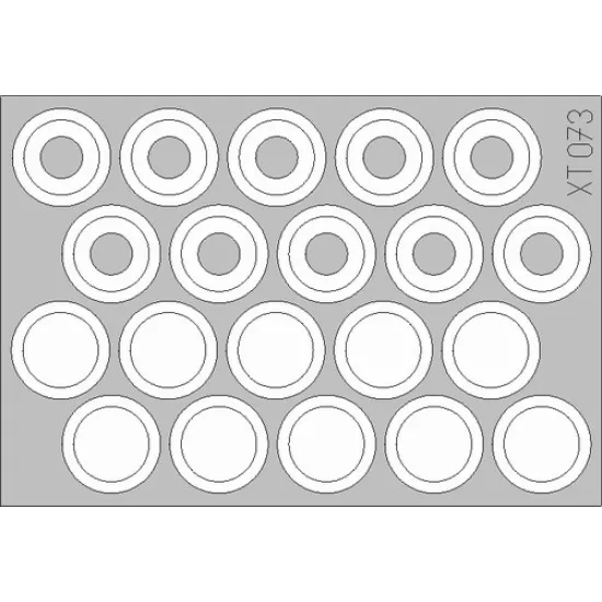 Eduard XT073 1/35 M-113 wheel mask Sticker for AFV