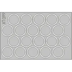 Eduard XT099 1/35 YPR wheel mask Sticker for AFV