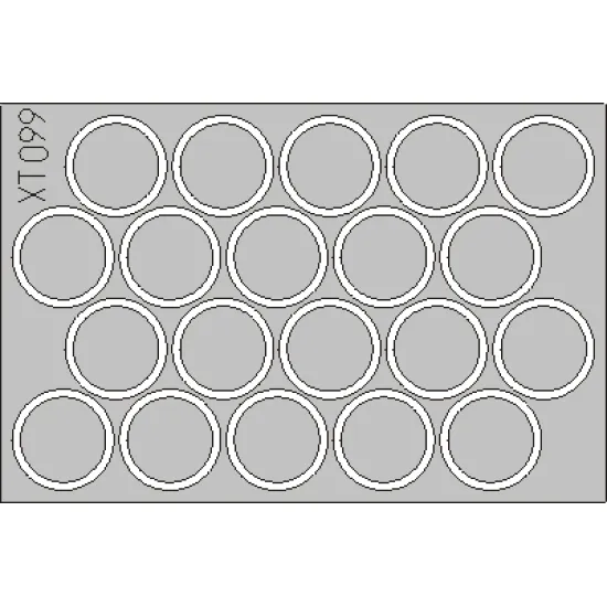 Eduard XT099 1/35 YPR wheel mask Sticker for AFV