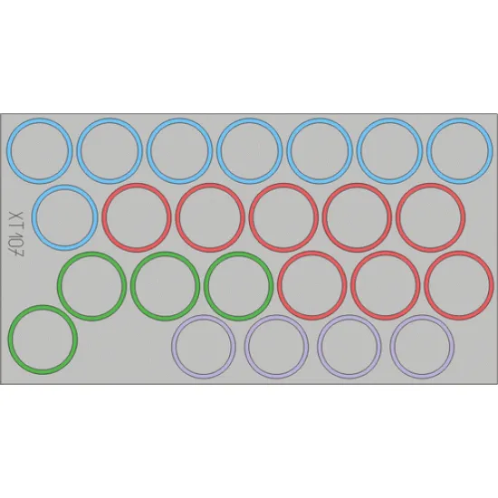 Eduard XT107 1/35 Tiger I wheel mask Sticker for AFV