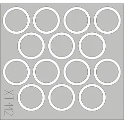 Eduard XT112 1/35 M-36 Jackson wheel mask Sticker for AFV