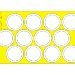 Eduard XT150 1/35 M-7 wheel masks Sticker for AFV