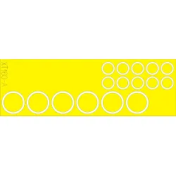 Eduard XT160 1/35 M-26 wheel masks Sticker for AFV