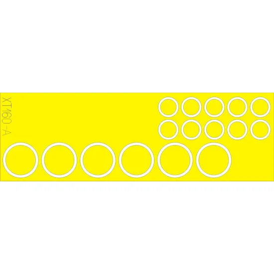 Eduard XT160 1/35 M-26 wheel masks Sticker for AFV