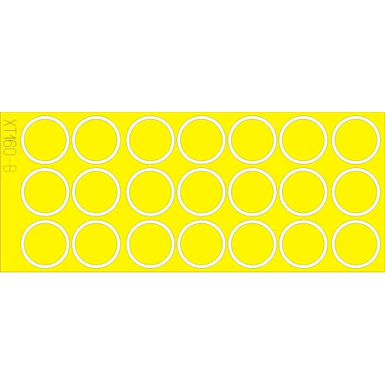 Eduard XT160 1/35 M-26 wheel masks Sticker for AFV