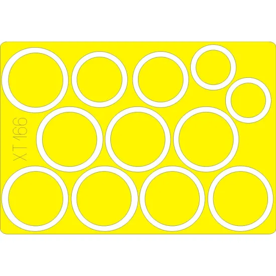 Eduard XT166 1/35 BT-7 wheel masks Sticker for AFV