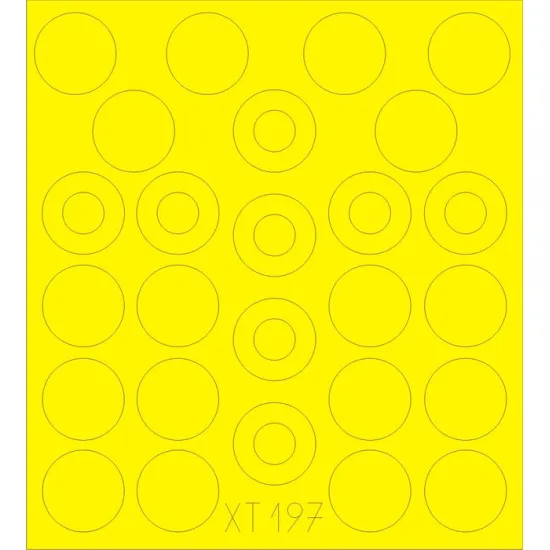 Eduard XT197 1/35 M-109A wheel masks Sticker for AFV