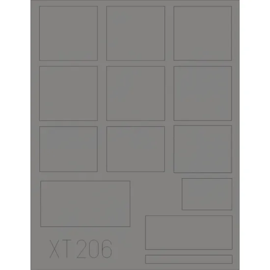 Eduard XT206 1/35 L 4500 Büssing NAG windows Sticker for AFV