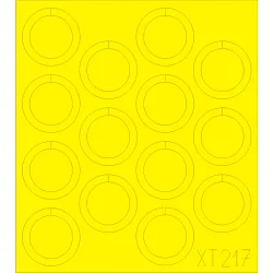 Eduard XT217 1/35 Su-76M wheels Sticker for AFV