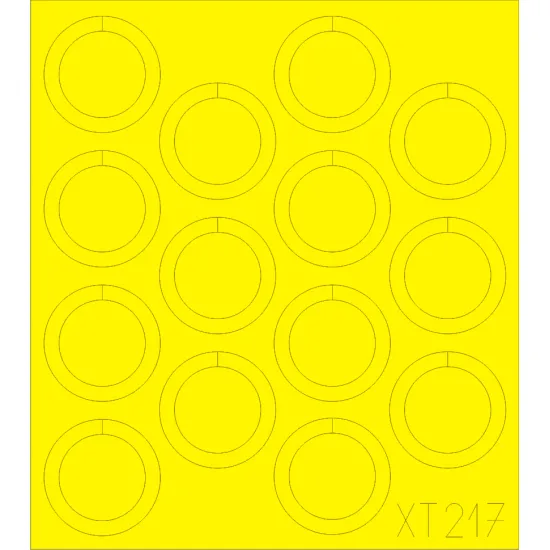 Eduard XT217 1/35 Su-76M wheels Sticker for AFV