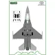ModelMaker 1/32 CV32001 f-16a/b/c/d strengthening plates - vinyl Exterior