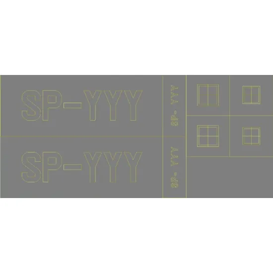 ModelMaker 1/32 D32077 Yak-18 SP-YYY Aircraft Decal