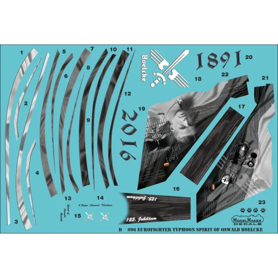ModelMaker 1/32 D32096 German Eurofigher Typhoon TLG 31 Spirit of Oswald Boelcke