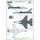 ModelMaker 1/32 D32174 Belgian F-16 insignias and stencils set Aircraft Decal