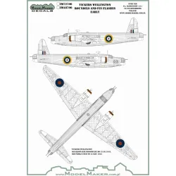 ModelMaker 1/32 IM72706 Vickers Wellington Roundels and Fin Flashes EARLY Mask