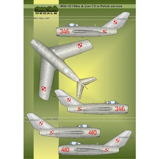 ModelMaker 1/32 MD32023 MiG-15/Lim1/2 in Polish service - masks Aircraft Mask