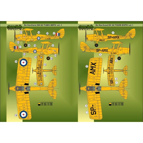 ModelMaker 1/32 MD32033 DH-82 Tiger Moth vol.1 Aircraft Mask