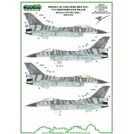 ModelMaker 1/32 MD32061 Polish F-16C NATO Tiger Meet 2015 Tiger Demo Team Mask
