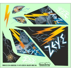 ModelMaker 1/32 MD32120 GREEK F-16C block 52 ZEUS DEMO TEAM 2015 decal + masks