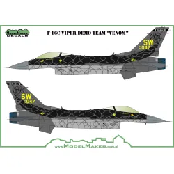 ModelMaker 1/32 MD32157 F-16C Viper Demo Team Venom Aircraft Mask