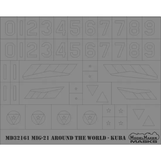 ModelMaker 1/32 MD32161 MiG-21 Around the World Aircraft Mask