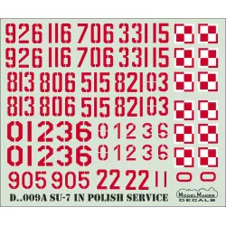 ModelMaker 1/48 D48009A Su-7 in Polish service Aircraft Decal