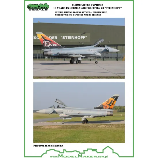 ModelMaker 1/48 D48051A Eurofighter Typhoon German AF TLG 73 Steinhoff Decal