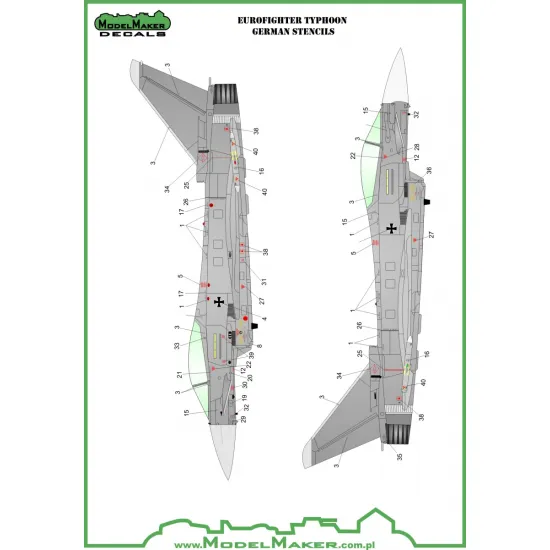 ModelMaker 1/48 D48051A Eurofighter Typhoon German AF TLG 73 Steinhoff Decal