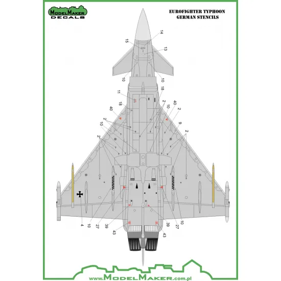 ModelMaker 1/48 D48051A Eurofighter Typhoon German AF TLG 73 Steinhoff Decal