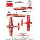 ModelMaker 1/48 D48076 Zlin Z-50 Żelazny Aerobatic Team Aircraft Decal