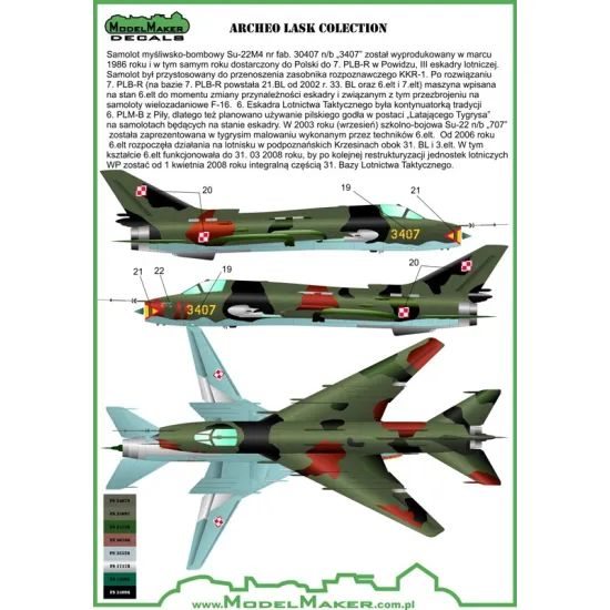 ModelMaker 1/48 D48088 Archeo Lask colection Aircraft Decal