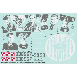 ModelMaker 1/48 D48106 MiG-29 Heroes of Kosciuszko scheme part 2 Aircraft Decal