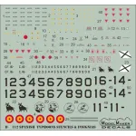 ModelMaker 1/48 D48112 SpanishTyphoons - stencils and insignias Aircraft Decal