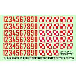 ModelMaker 1/48 D48150 MiG-21 in Polish service Exclusive edition part I Decal