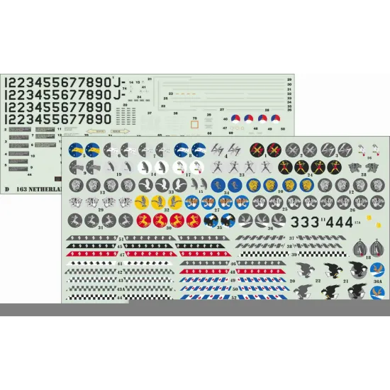 ModelMaker 1/48 D48164 Dutch F-16 Squadrons - generic set Aircraft Decal