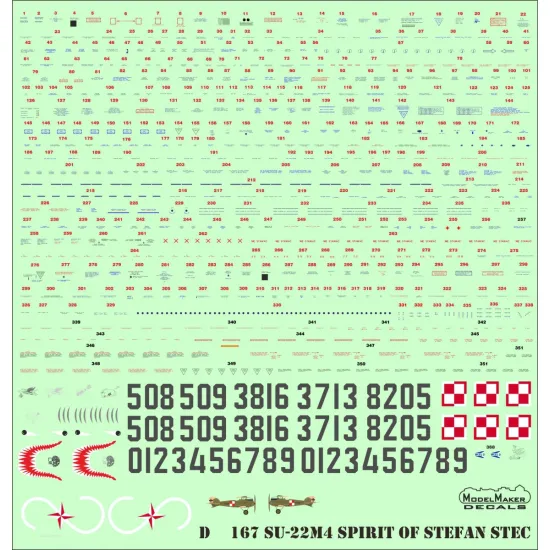 ModelMaker 1/48 D48167 Su-22M4 Spirit of Stefan Stec Aircraft Decal